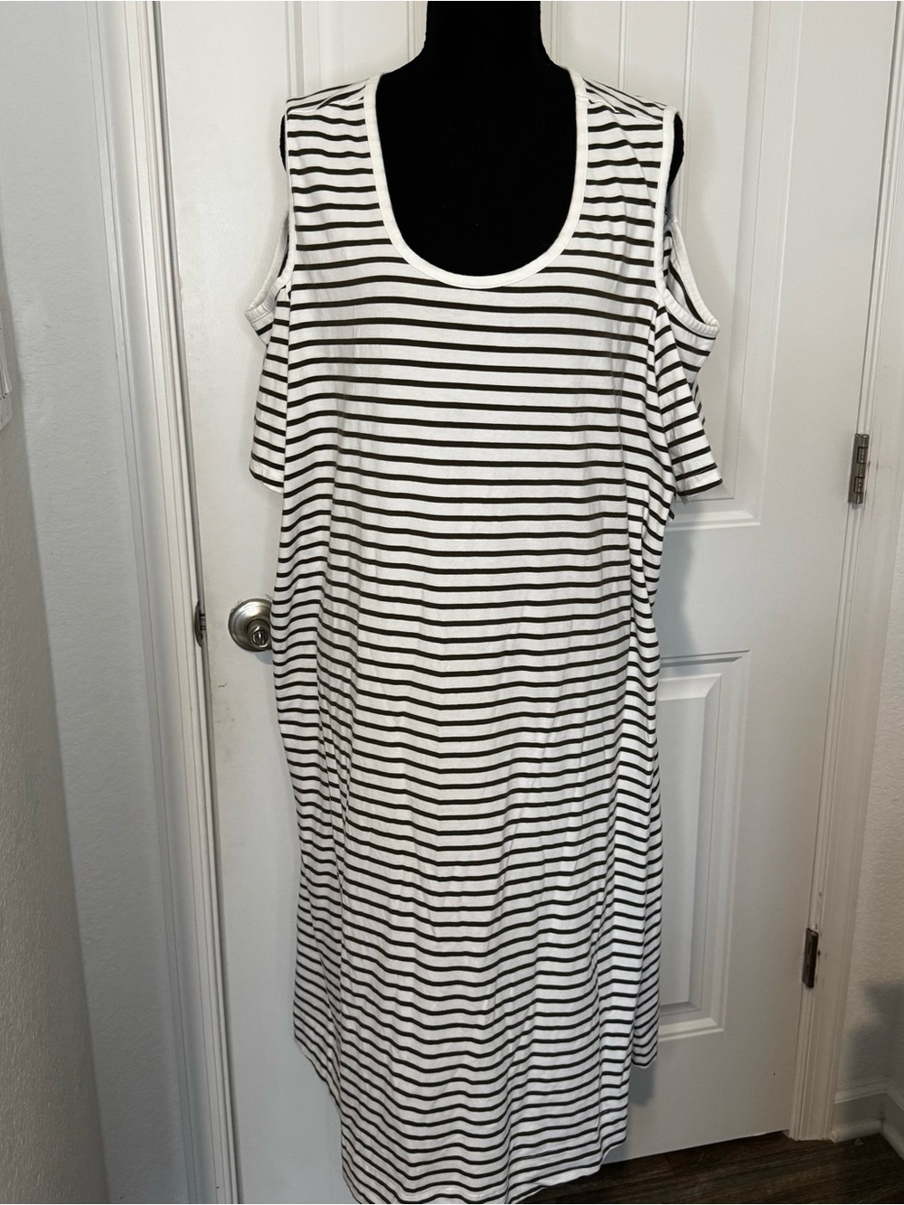 Denim & Co Women’s Striped Maxi Dress